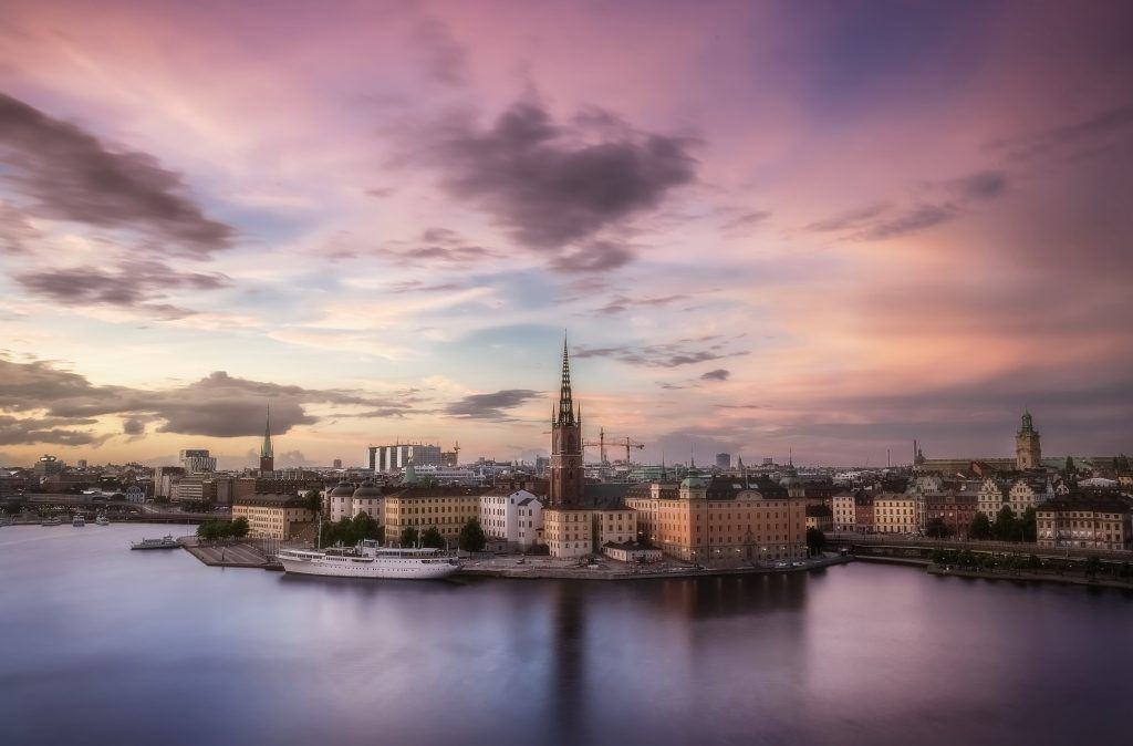 Suecia, Atardecer, Estocolmo.
