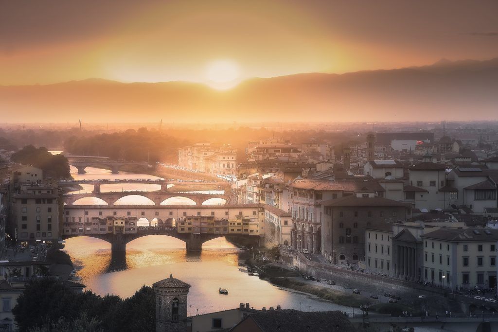 Rio Anno, ponte vecchio, Toscana, Florencia