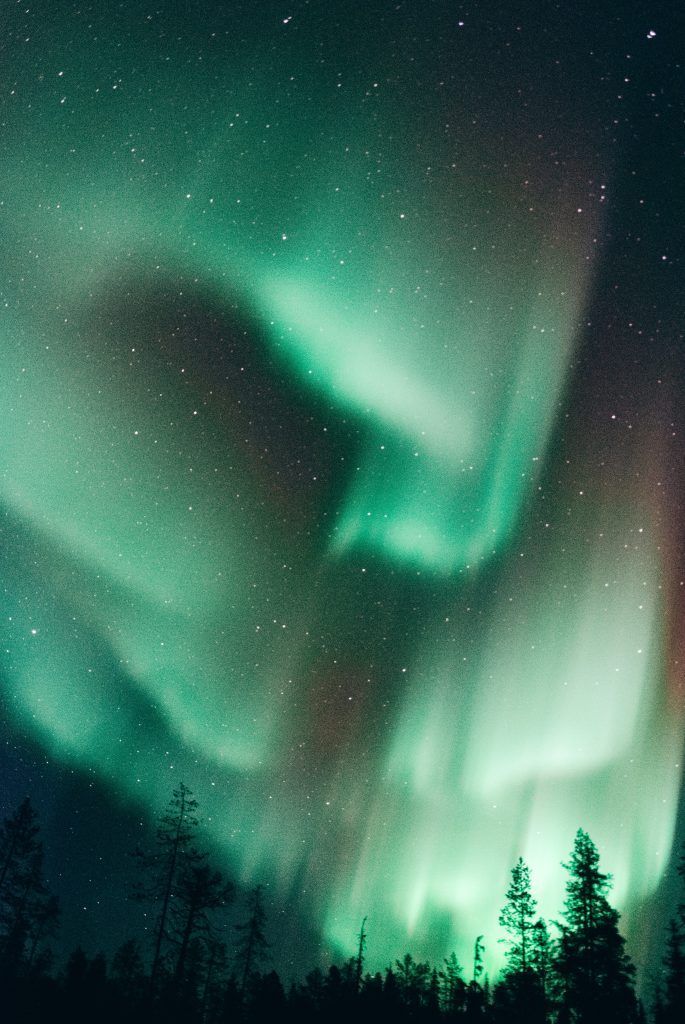 Auroras, Finlandia, Laponia