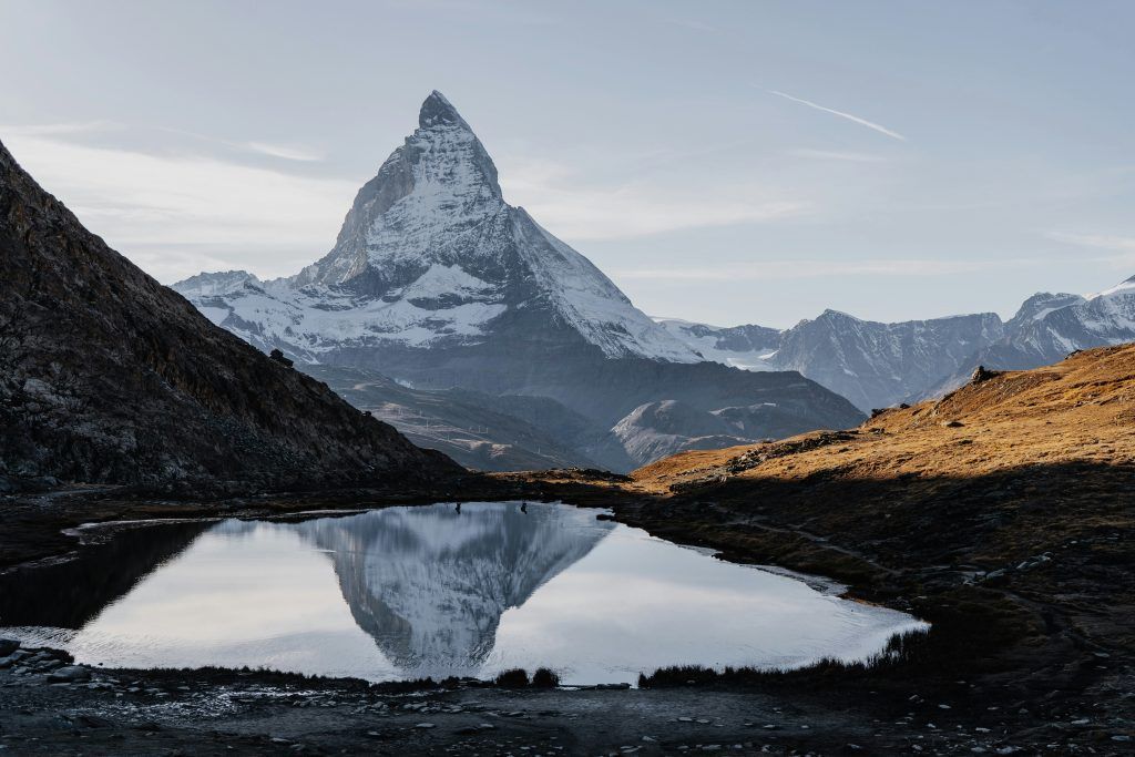 Zermatt, Lago, relax, Suiza